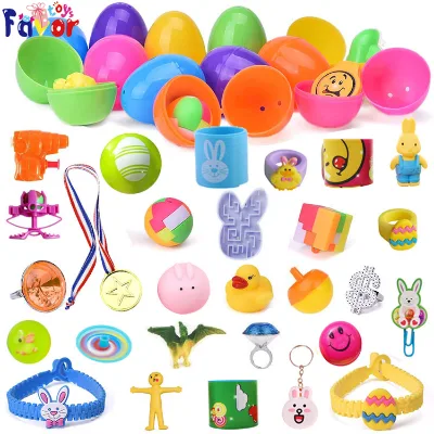 Hot Selling 48 Pieces Small Toys for Kids Plastic Easter Eggs for Easter Hunt Holiday Supplies
