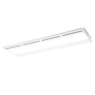 SAA CE Dimmable LED Panel Light 130lm/W Flat Troffer with Air Vent Slots Modern Iron Body UGR17