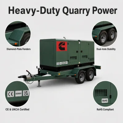 By Cummins 60kw 75kw 80kW Silent Diesel Generator 50Hz 3 Phase 400V/230V for Farm Hospital Camping Home EPA CE ISO Certificate