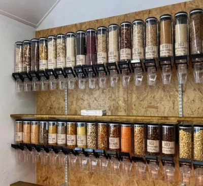 Supermarket Cereal Dispensers Durable Plastic Superb Gravity Nuts Dispenser Excellent for Drink Dispensing