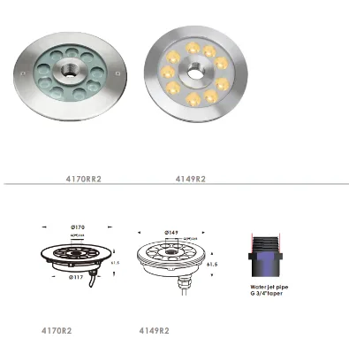 LED High Power 18W 24W 27W Fountain Light Outdoor Park Garden Waterproof Underwater Lights