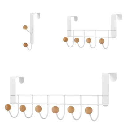 For Wholesale Multi-purpose Metal Hanger Hooks Single Tier Clothes Coat Rack Over the Door for Kitchen