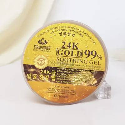 Wholesale Pivate Label Hydrating Moisturizing and Wrinkle Resistant 24k Gold Soothing Facial Body Gel