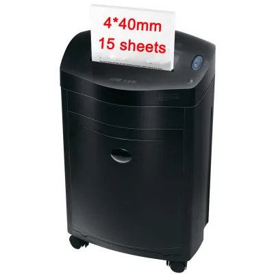 Electric Heavy Duty Commercial 27L Bin Manual Low Noise Cross Cut 4*40mm Shredder 30-Minute Continuous Run Time for Office Home