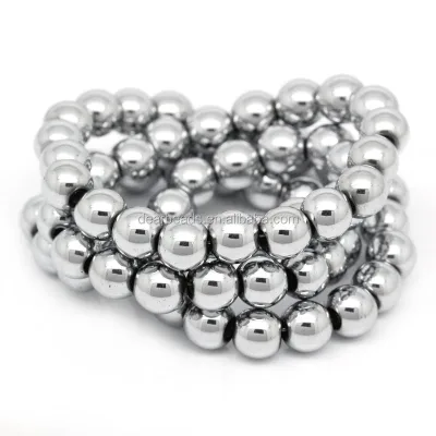 Non Magnetic Bulk Hematite Beads Gemstone,10 mm Wholesale Hematite Beads for Jewelry Making 4mm 6mm 8mm