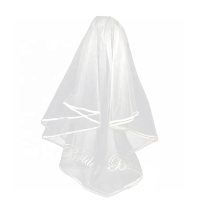 Long White Two-Layer Bridal Veil for Brides Elegant Wedding Favor Decoration