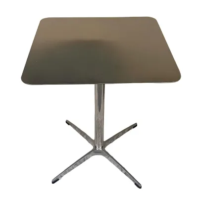 Stainless Steel Modern square Small Table Four Legs Eco-friendly Water Resistant Popular Online Users Cafes Milk Tea Shops