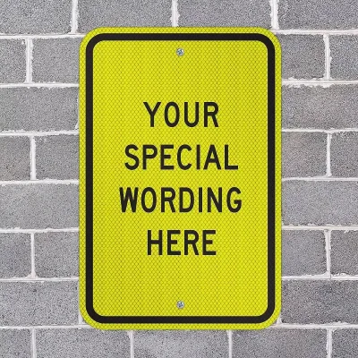 Reflective Aluminum for Parking Only Sign 12x18 Inch Custom Luxury Car Reserved Parking Sign Third Grade Reflective Film UV