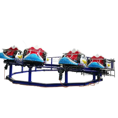 Kiddie Park coaster Ride Amusement Attraction Penguin Roller coaster for Sale