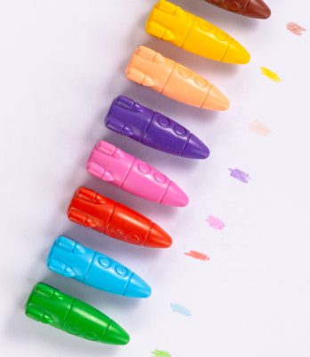 24 Colors Rocket Shape Crayon Fun Crayon for Kids