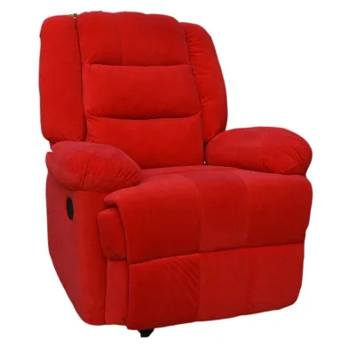 Hot Fabric/Pu Leather Armchair With Foot Rest Multi Functional Velvet Recliner Rocking Chair