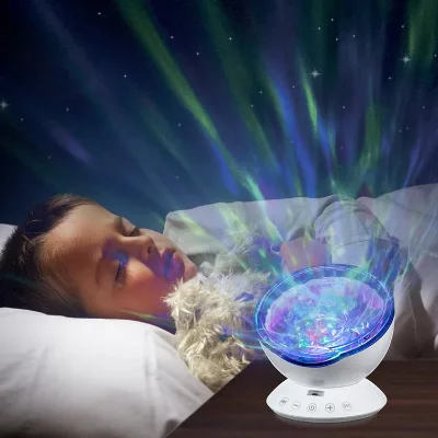 2020 Hot Selling Remote Control  Galaxy LED Night Light Ocean Wave Starry Sky Projector for Room Decoration