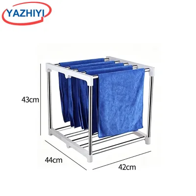 YAZHIYI Single Layer Desktop Towel Rack Stainless Steel Small Countertop Drying Stand for Beauty Salon Spa