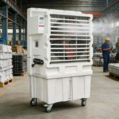 High Power Workshop Air Conditioner Fast Cooling Commercial Mobile Industrial Portable Unit Spot Cooler Air Chiller