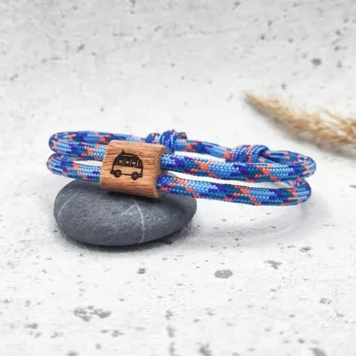 New Arrival Men Rope String Braided Bracelet Adjustable Rope Cross Wood Bead Bracelet Wooden Bracelets