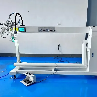 Lengthened Dual Arm Hot air PVC Welding Machine