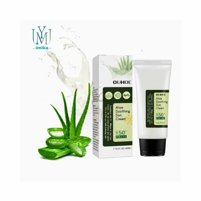OEM/ODM Manufacture Hot -selling Fast Absorbing Lightweight UV Shield Waterproof Formula Aloe Vera Sun Cream