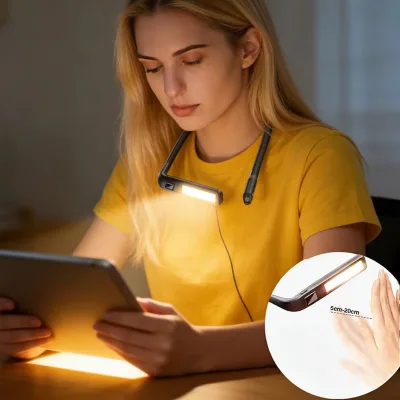 Neck Light Reading Lamp Adjustable Portable Bright Bedroom Hands-Free OEM ODM Rechargeable Flexible Lightweight Dimmable