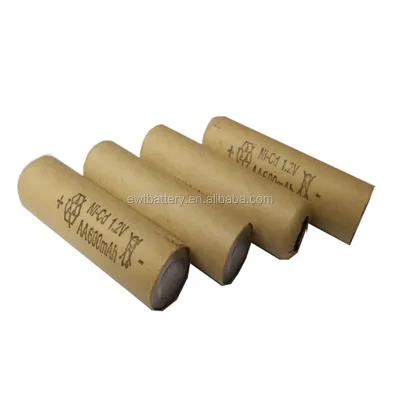 EWT Ni-Cd AA Rechargeable Battery 1.2V 600mAh (0.72Wh 26g) Kraft Paper Wrapped 1500 Cycle Life for Custom Consumer Electronics