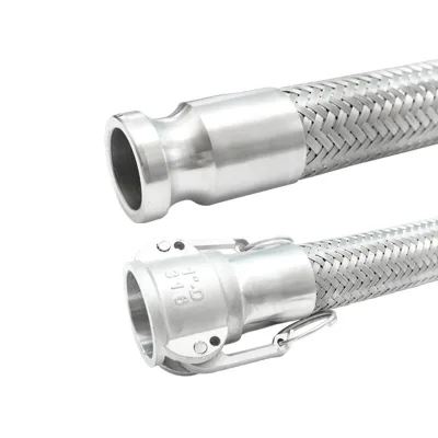 Braided Metal Hose with Handlebar Type Stainless Steel Quick Connector Corrugated Pipe Wire Braided Hose