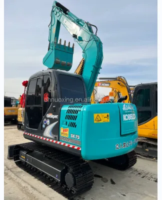 Japanese Kobelco SK75 Second-Hand Original Excavator with Core Components Engine Motor Gearbox Lower Price Used 7ton Excavator