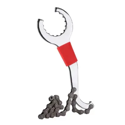 Mountain Bike Integrated Hub Fixing Clamp Type Flywheel Disassembly Tool; Tail Hook Three-in-one Wrench
