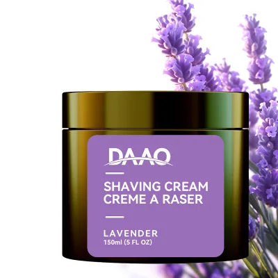 Wholesale Lavender Shaving Cream With Glycerin Coconut Acid for Razor Burn Men No Beard Irritation