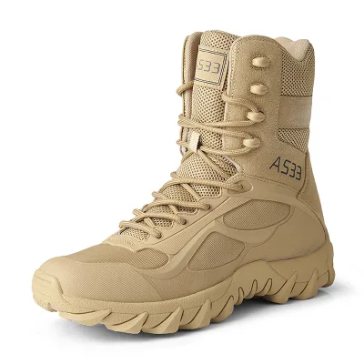 Men's Large Size 45 Breathable High-Top Casual Sports Shoes Winter Outdoor Workwear Mountaineering Boots Hiking Boots