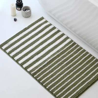 Ultra Thick Bath Rugs Quick Dry Non-Slip Machine Washable Fit Under Door Super Absorbent Mat for Bathroom