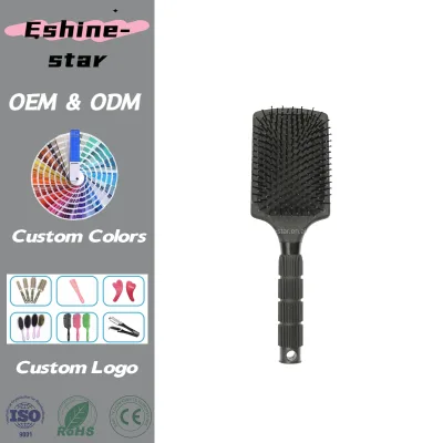 2026 New Design Barber Hairdressing Styling Wet Dry Nylon Curly Paddle Cushion Hair Brushes Hair Extension Brush