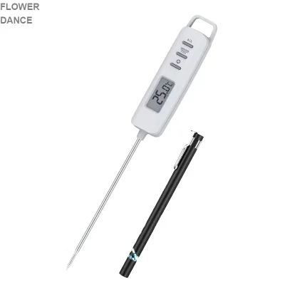Touch Control Digital Meat Thermometer Smart Probe Kitchen Grill Flame BBQ Oven Safe Pizza Thermometer Household Thermometer