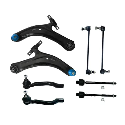 DAHE 8PCS High Quality Steel Front Control Arm Ball Joints Sway Bar Kit for Nissan Rogue 2008-2013 OE 54618-JD00A New 24 Months