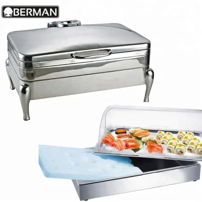 Buffet Ware All Types Glass Lid Cold and Hot Chafing Dish