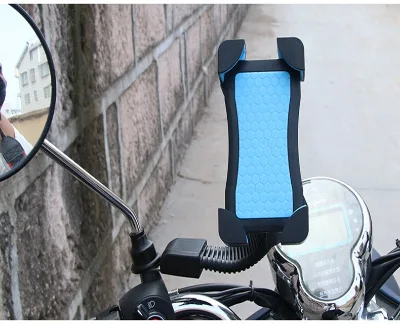 Motorcycle Phone Holder Mount Durable Flexible Gooseneck Design Secure Four Claw Grip Easy Installation Customizable Size Color