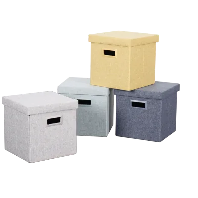 Professional Canvas Storage Solutions Custom Color Foldable Multifunction Clothing Boxes for Wardrobe Shoes-Gift Packaging Art
