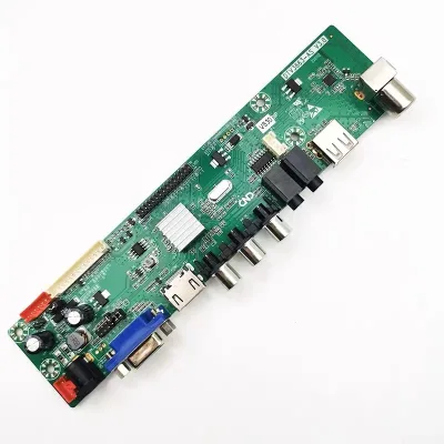 Digital-Analog Integrated Motherboard DTV3663 Universal LED TV Mainboard with T2/T/C Product Category ICs