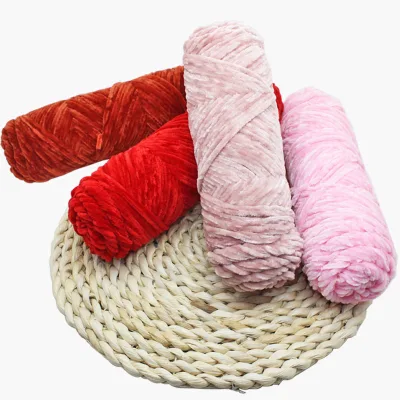 Velvet Chenille Yarn Soft High Tenacity Anti-Pilling Abrasion-Resistant Baby Crochet Knitting Cotton Wool DIY Sweater