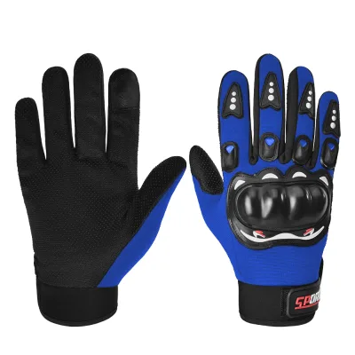 HBG1377 Unisex Racing Gloves Outdoor Anti-Slip Waterproof Leather Motorbike Gloves Custom OEM for Man's Sports Use