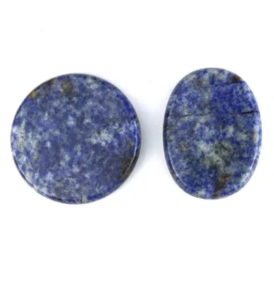 Natural Jade Quartz Basalt Energy Stone Yellow Jade Energy Body Massage Stone Heating Sodalite SPA Stone for Skincare Healing