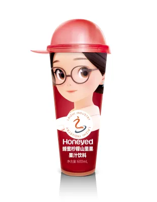 Factory Supply OEM ODM Customizable 600ml Honeyed Fruit Juice Drinks Free Design Label Free Sample Beverage