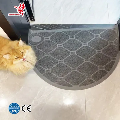 High Quality Eco-Friendly PVC Cat Litter Mat Soft Collapsible Portable Indoor Cleaning Pad Anti-Slip Waterproof Mat