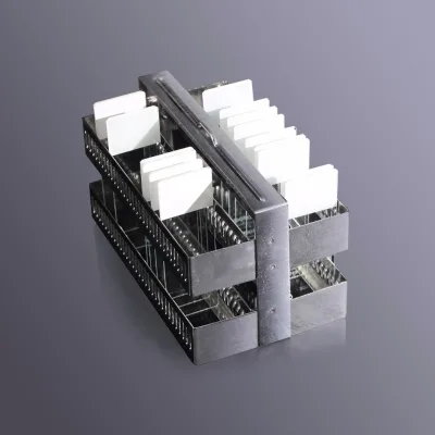Lab Stainless Steel Staining Rack for 30 60 Microscope Slide