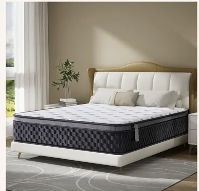 Soft Silky Antibacterial Anti Mite Mattress with high density foam filling, pocket spring bed mattress for family daily rest