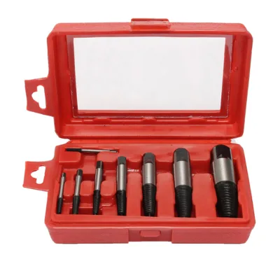 Custom Logo 8 Pieces Damaged Screw Extractor Broken Stud Remover Bolt Extractor Set Coarse Thread Screw Extractor Kit