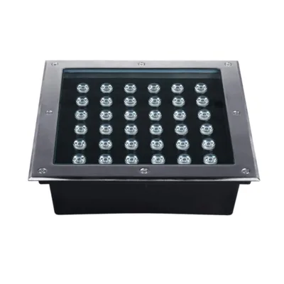 Fast Shipping 36W IP67 RGB Warm White Garden Square Lighting Recessed Buried Underground Landscape Lawn Led Inground Lights