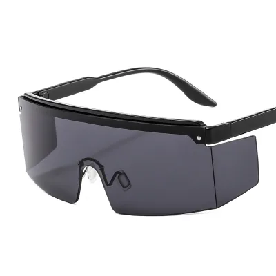 Windproof Integrated UV400 Lens Sunglasses Oversized Fashionable Sunglasses