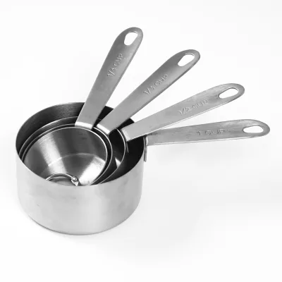 Rose Gold Measuring Cups And Spoons Set Stainless Steel Baking Supplies 2024 Kitchen Essentials