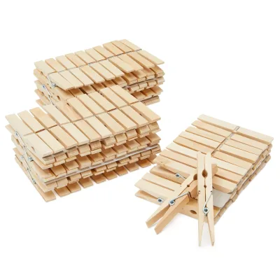 Natural Birch Wooden Clothespins High Quality DIY Wooden Pins Wood Pegs for Clothing Bags Kitchen Food Pic Laundry