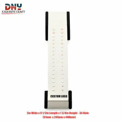 Customized PU Leather Body Piercing Jewelry Displays Stand Earring Display Stand for Jewelry Store Counter Tabletop Display