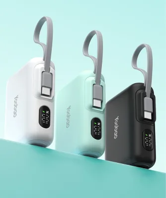 YOOBAO LD10 Magnetic 20W Power Bank 36Wh 10,000mAh Portable Phone Charger with Built-in Type C Cable and LED Display